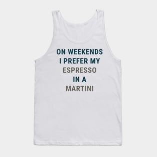 Espresso in a Martini Tank Top